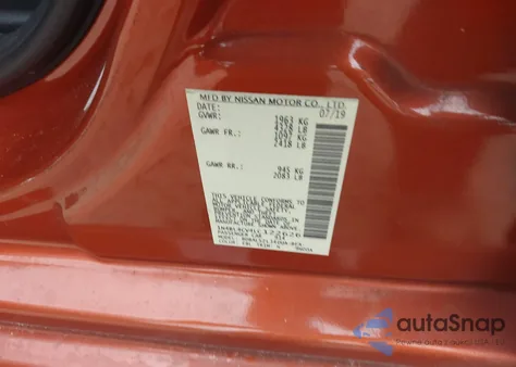 2020 Nissan Altima Sr Fwd z USA, uszkodzony, nr VIN 1N4BL4CV4LC122626